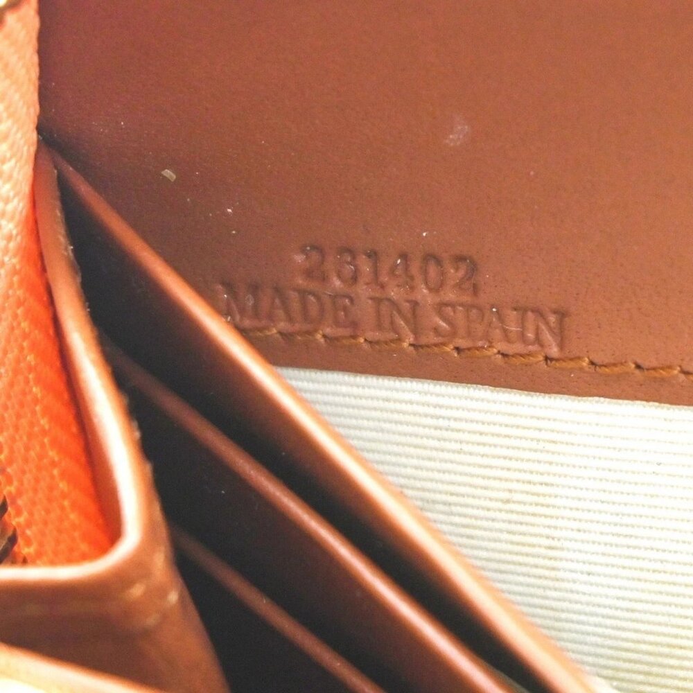 LOEWE Anagram Zipper Around Long Wallet Leather Brown Pink GHW Spain 31KB947 - Picture 14 of 14